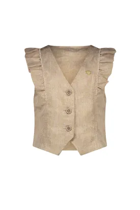 ♥ ELIZE ♥ glitter linen gilet *Fête du Champagne*