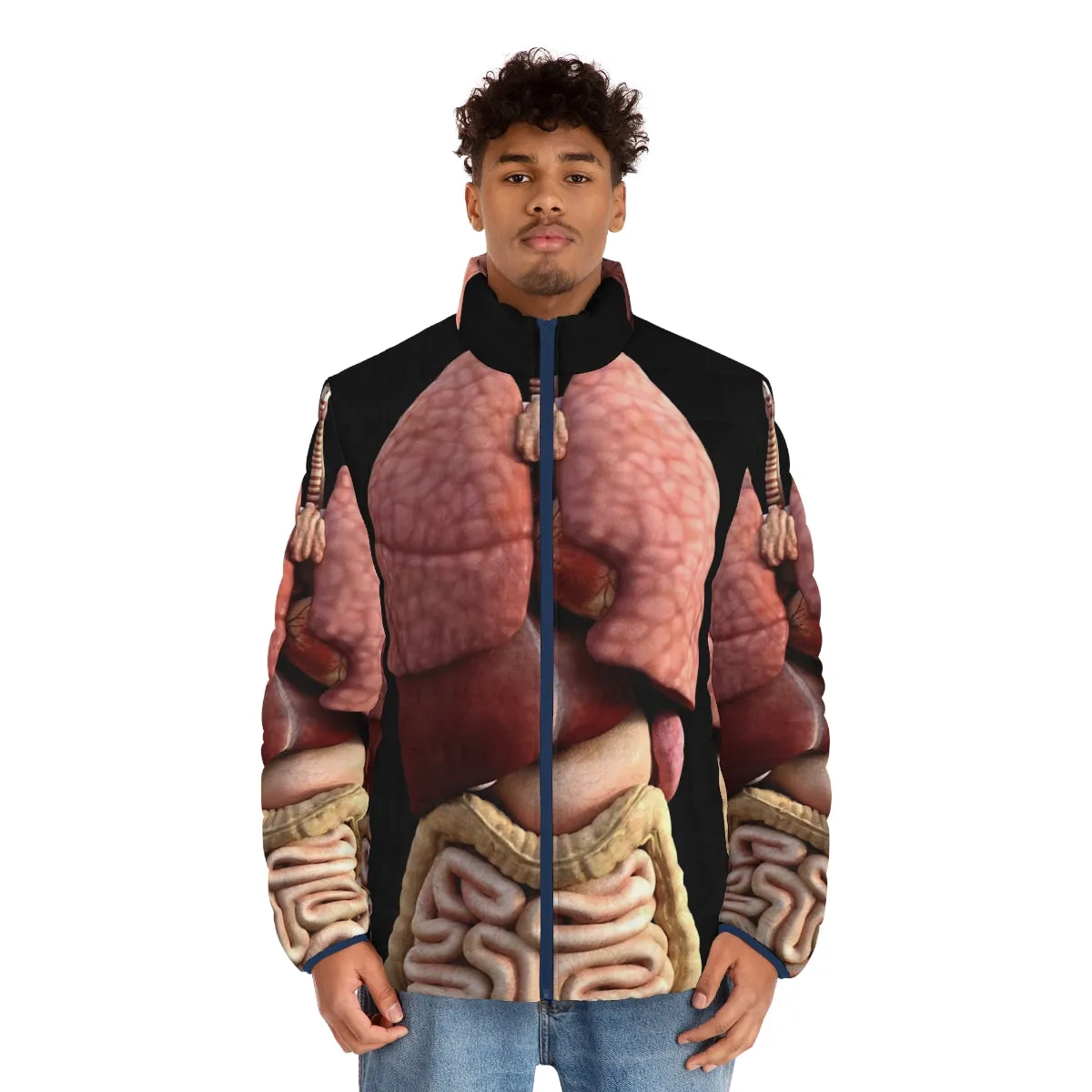 3D Internal Organs Puffer Jacket: A Unique Anatomical Fashion Statement