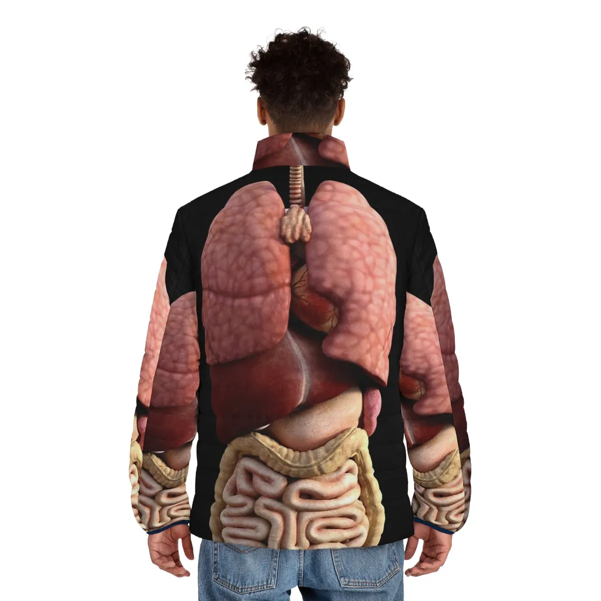 3D Internal Organs Puffer Jacket: A Unique Anatomical Fashion Statement