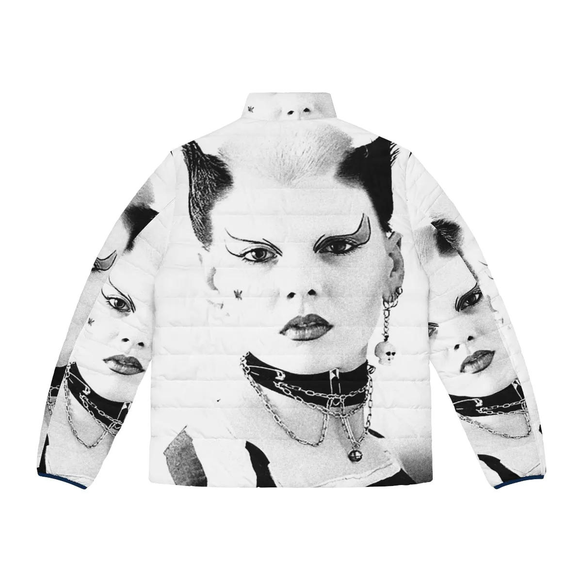 80s Punk Rock Puffer Jacket | Iconic Anarchy Style Gifts