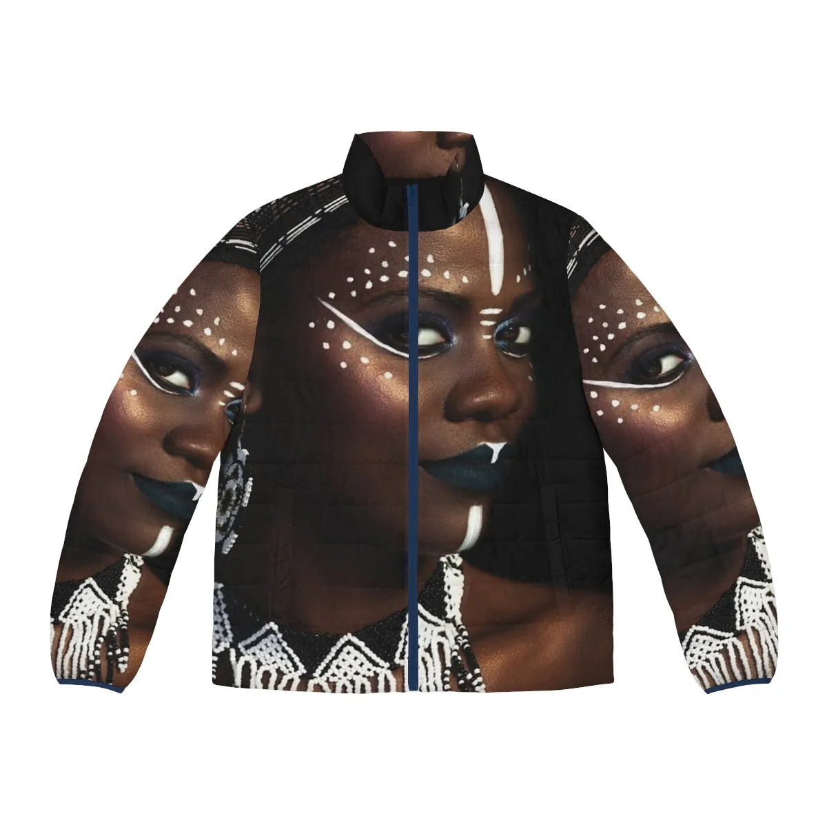 African Queen Puffer Jacket for Women | Tribal Fashion Style