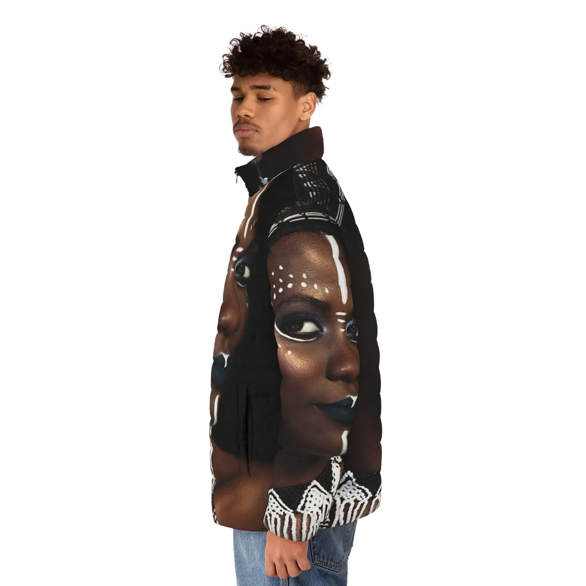 African Queen Puffer Jacket for Women | Tribal Fashion Style