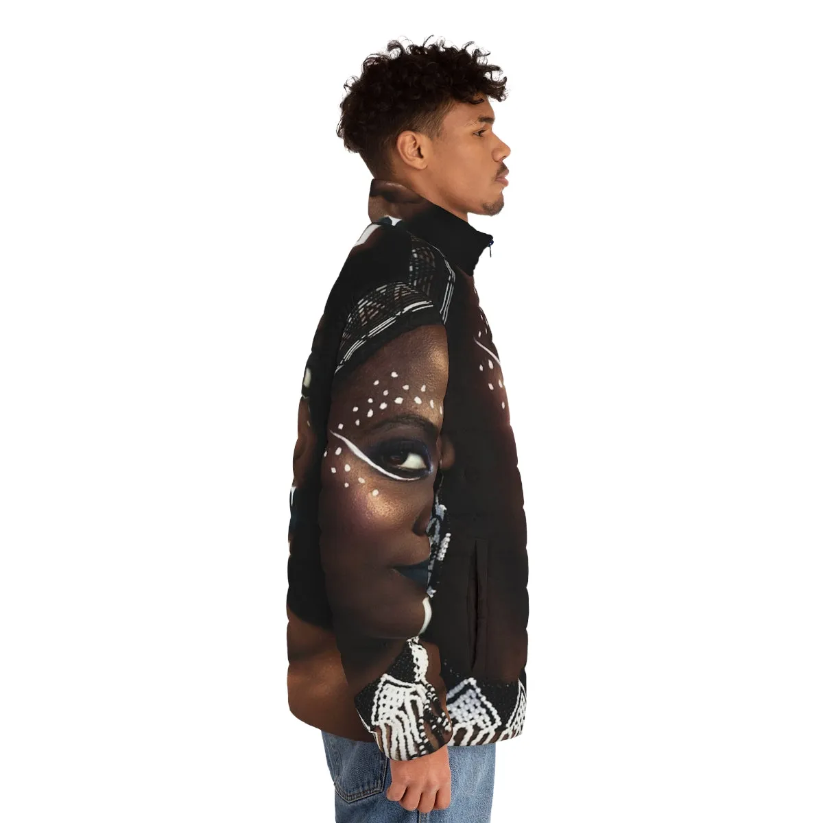 African Queen Puffer Jacket for Women | Tribal Fashion Style