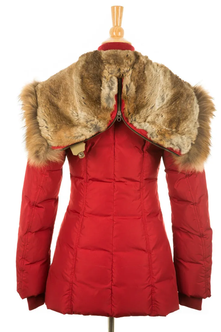 Akiva Down Coat With Fur Hood