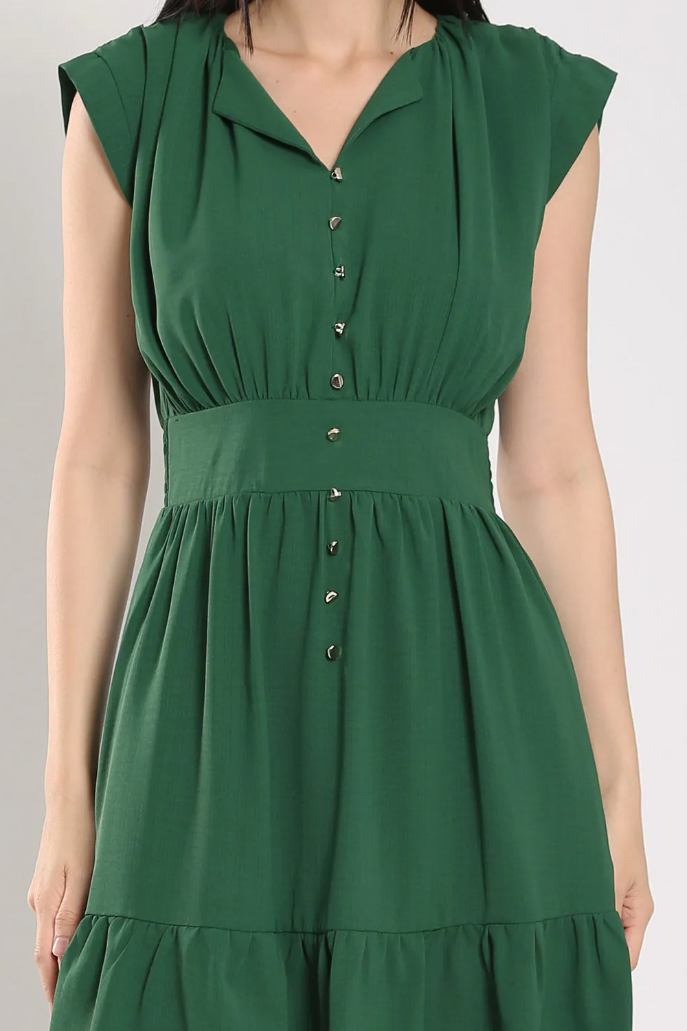 Alicia Dress in Forest Green