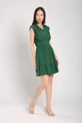 Alicia Dress in Forest Green