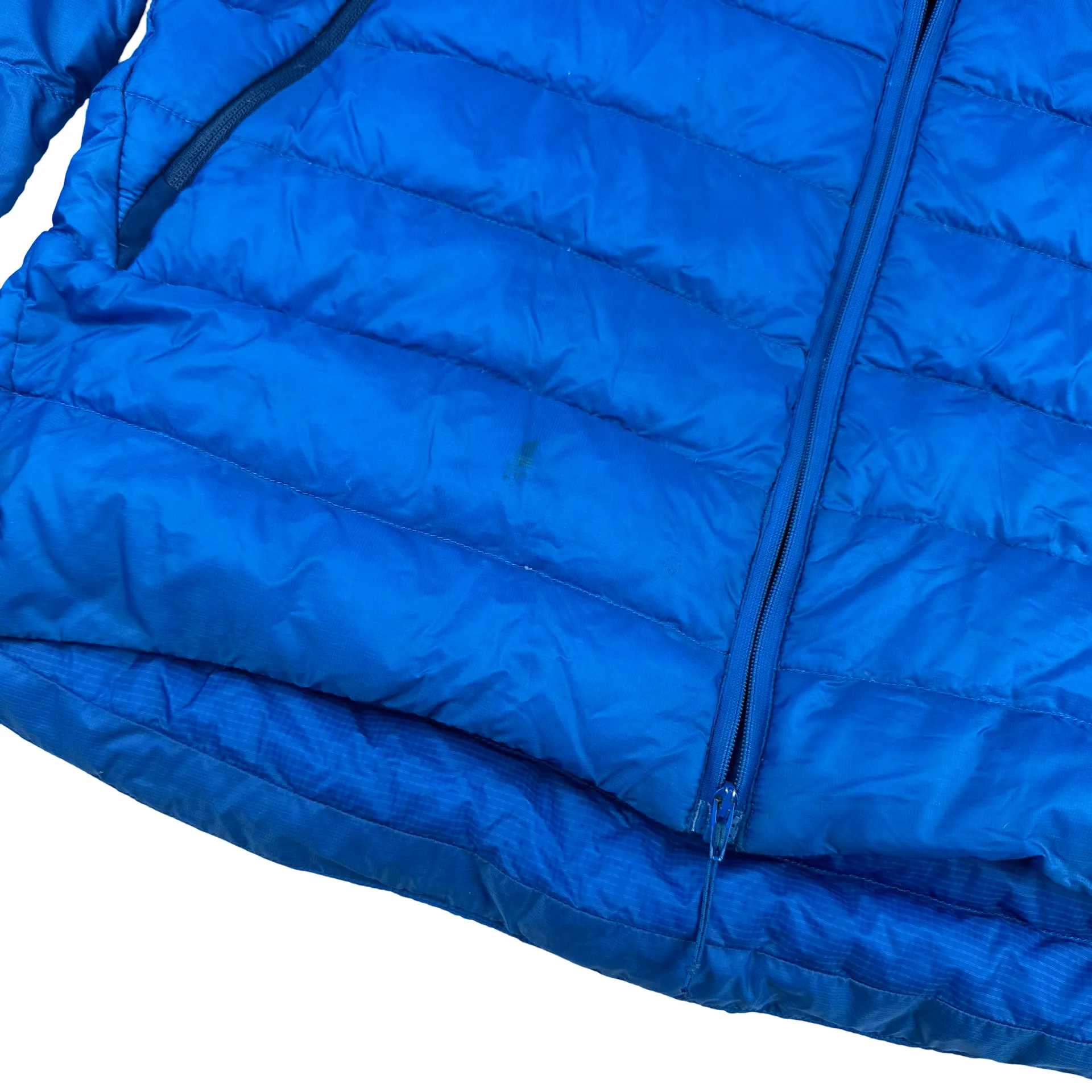 Arcteryx Blue Down Filled Zipped Hooded Jacket- Medium