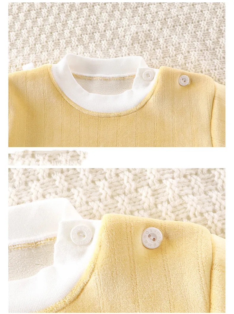 Baby Thermal Underwear Set - Cozy Autumn Winter Home Wear