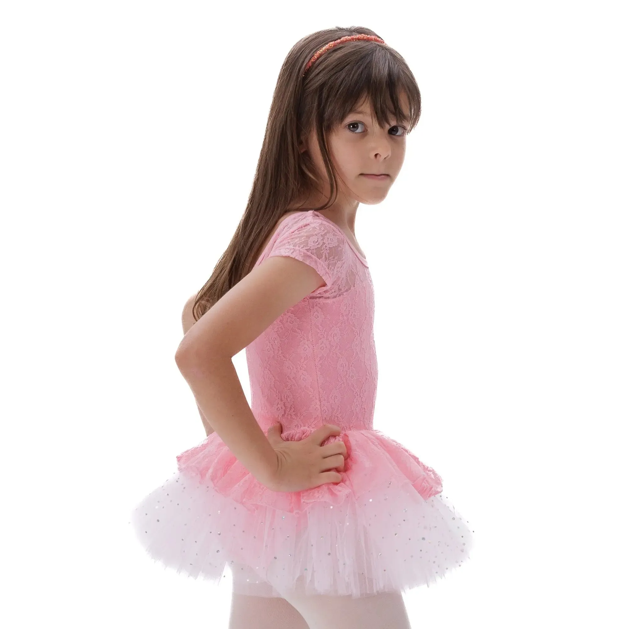 Ballet Performance Tutu Dress with Lace