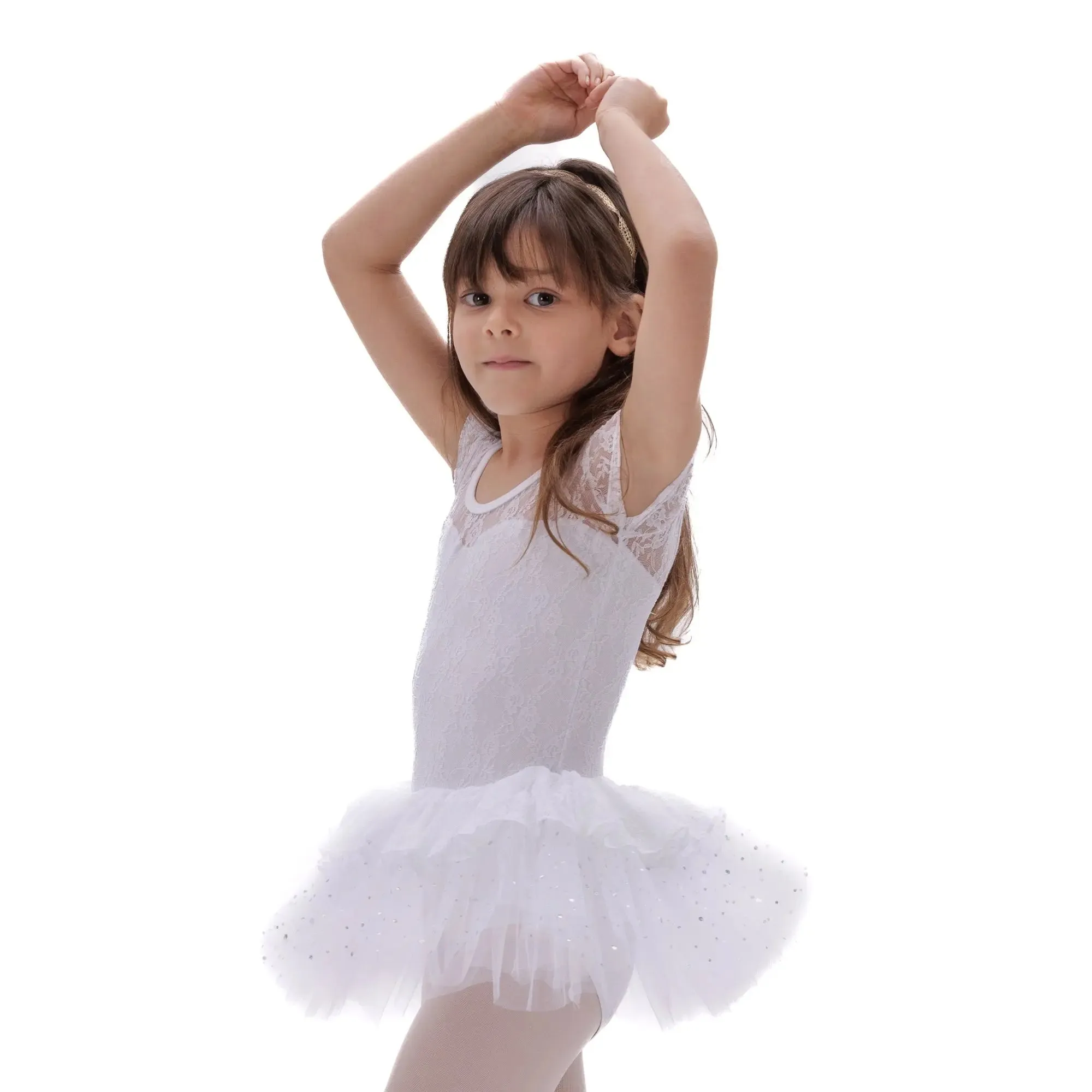 Ballet Performance Tutu Dress with Lace