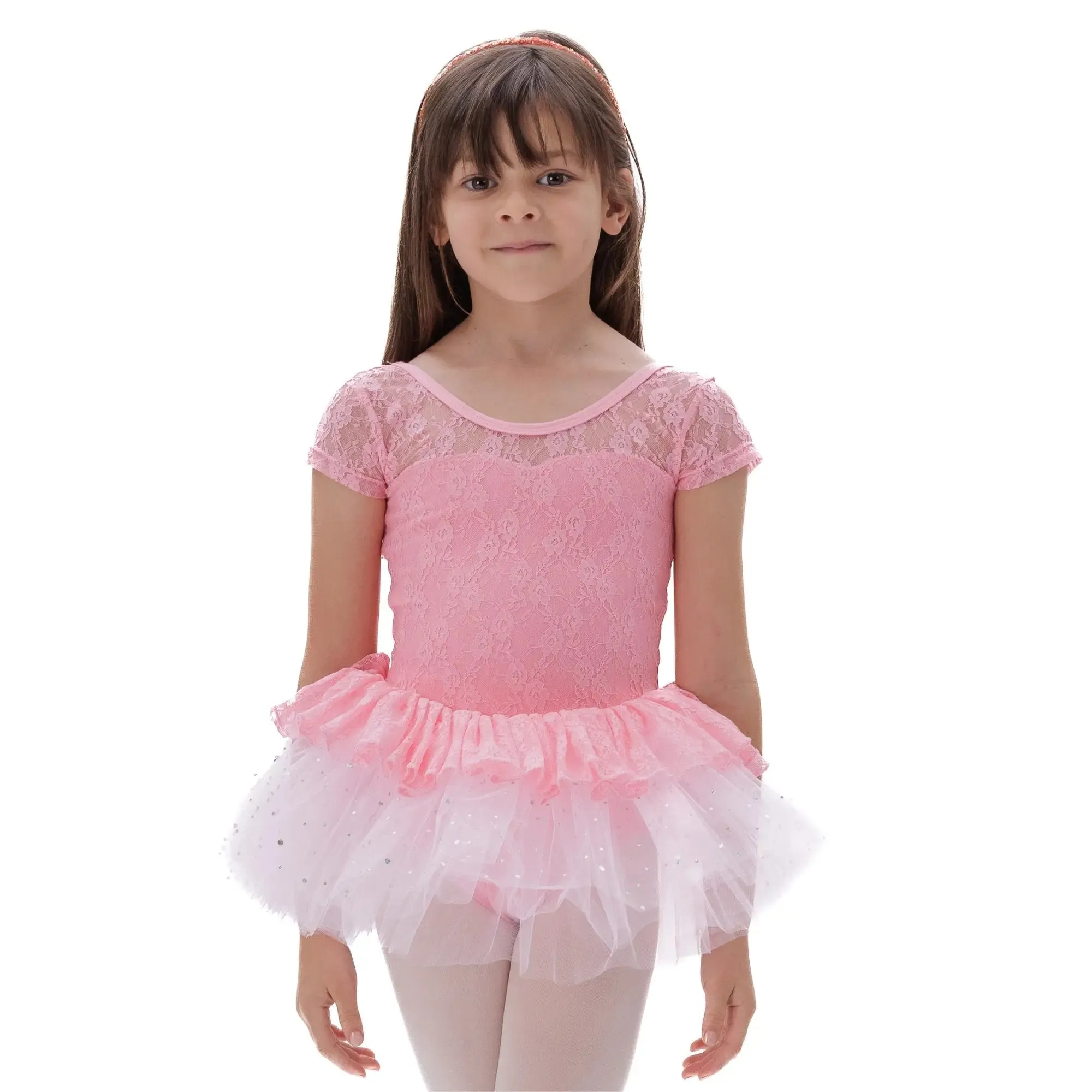 Ballet Performance Tutu Dress with Lace