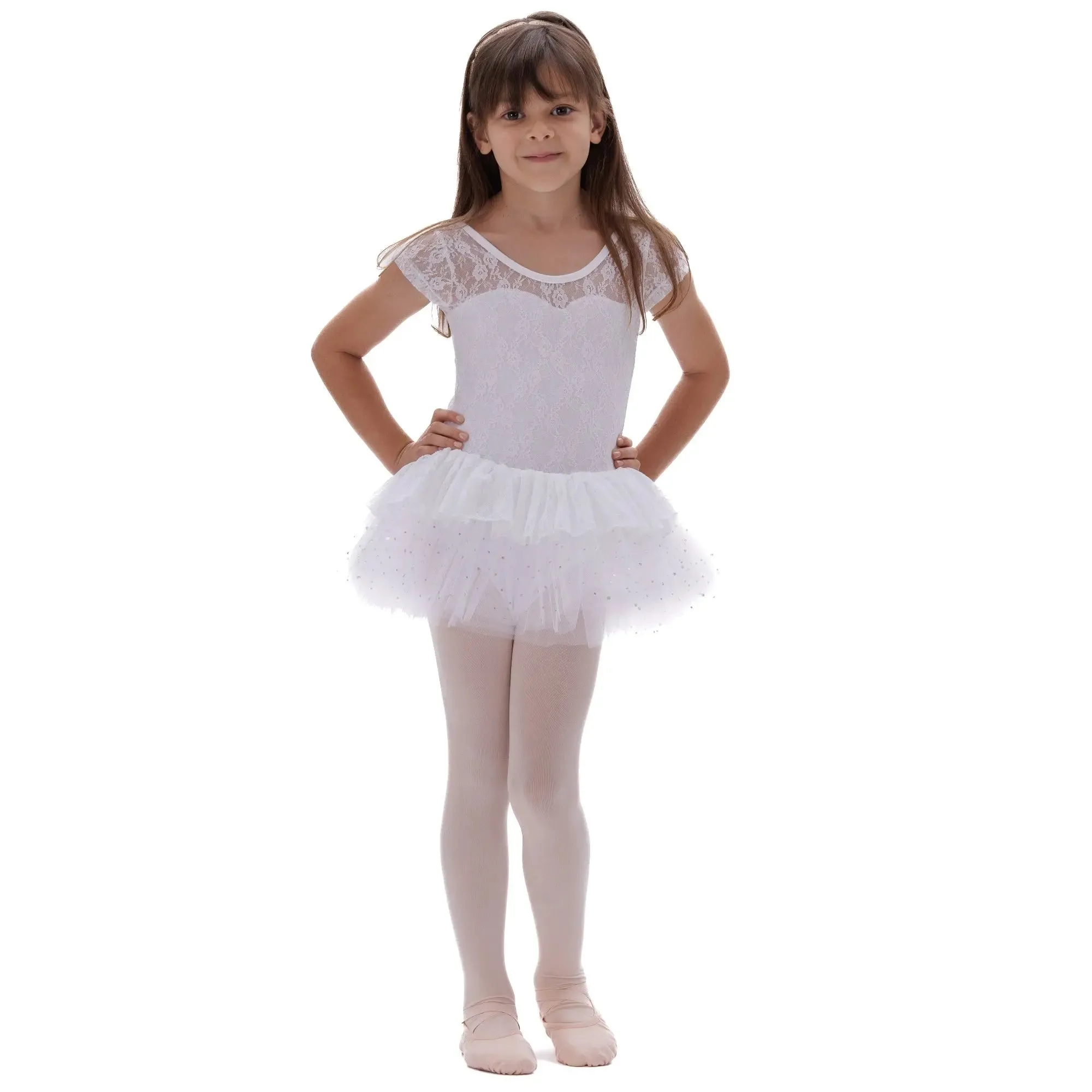 Ballet Performance Tutu Dress with Lace