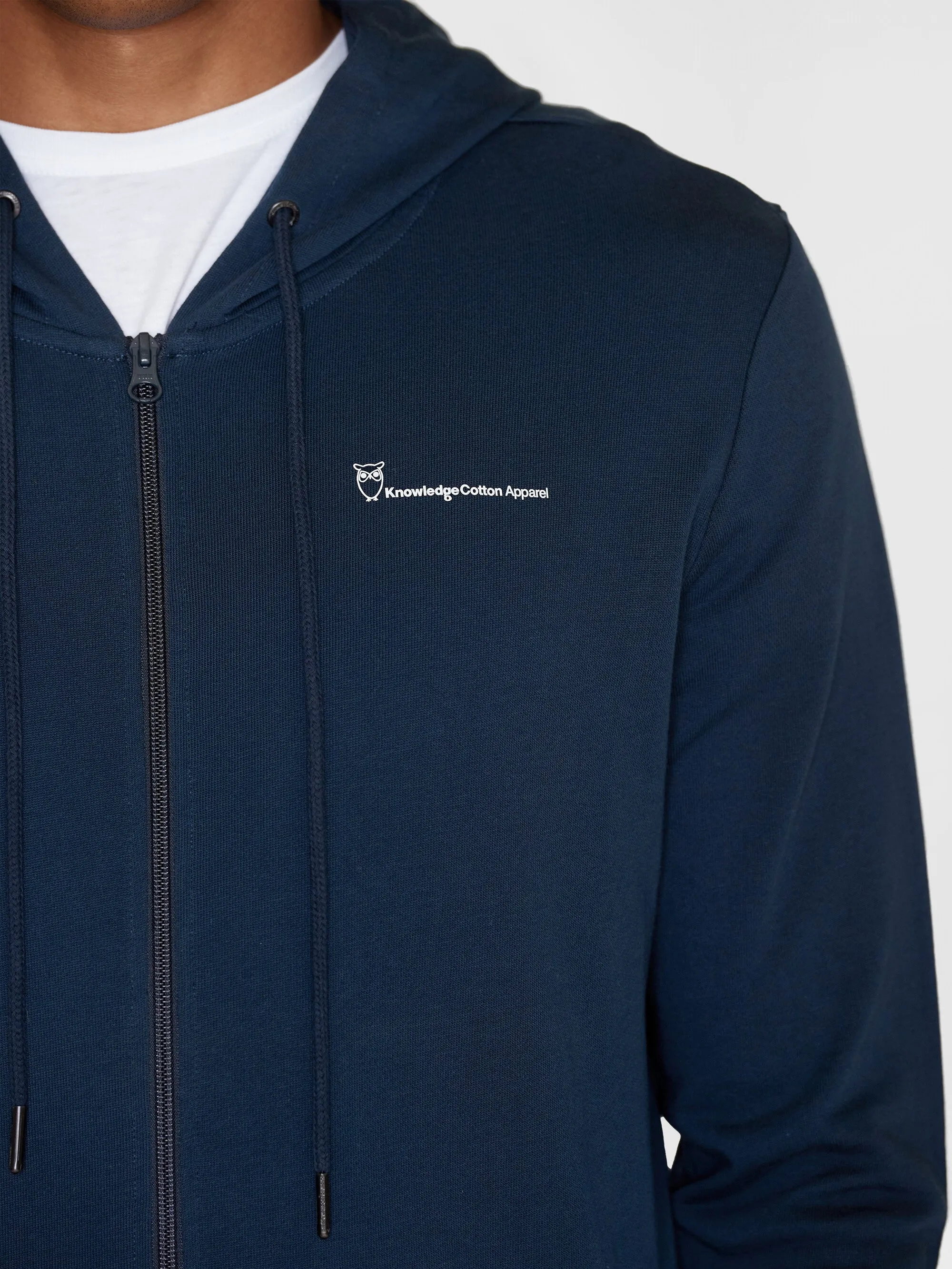 Basic knowledge hood zip sweat - Total Eclipse