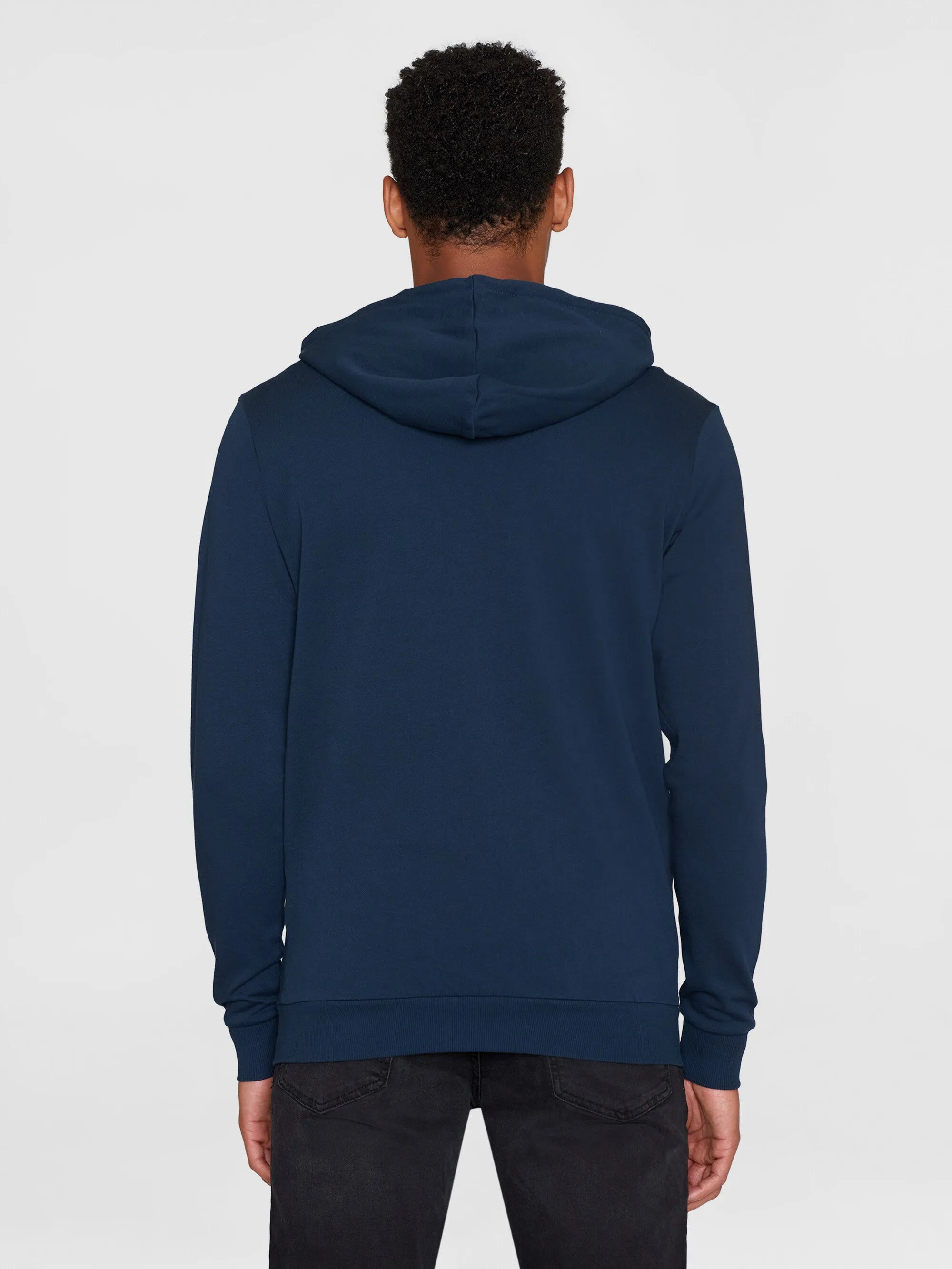 Basic knowledge hood zip sweat - Total Eclipse