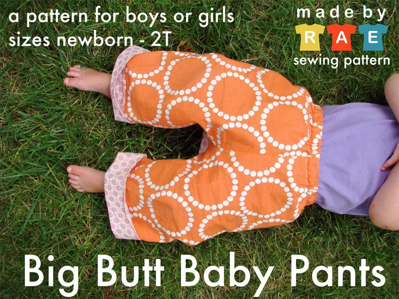 Big Butt Baby Pants Sewing Pattern PDF