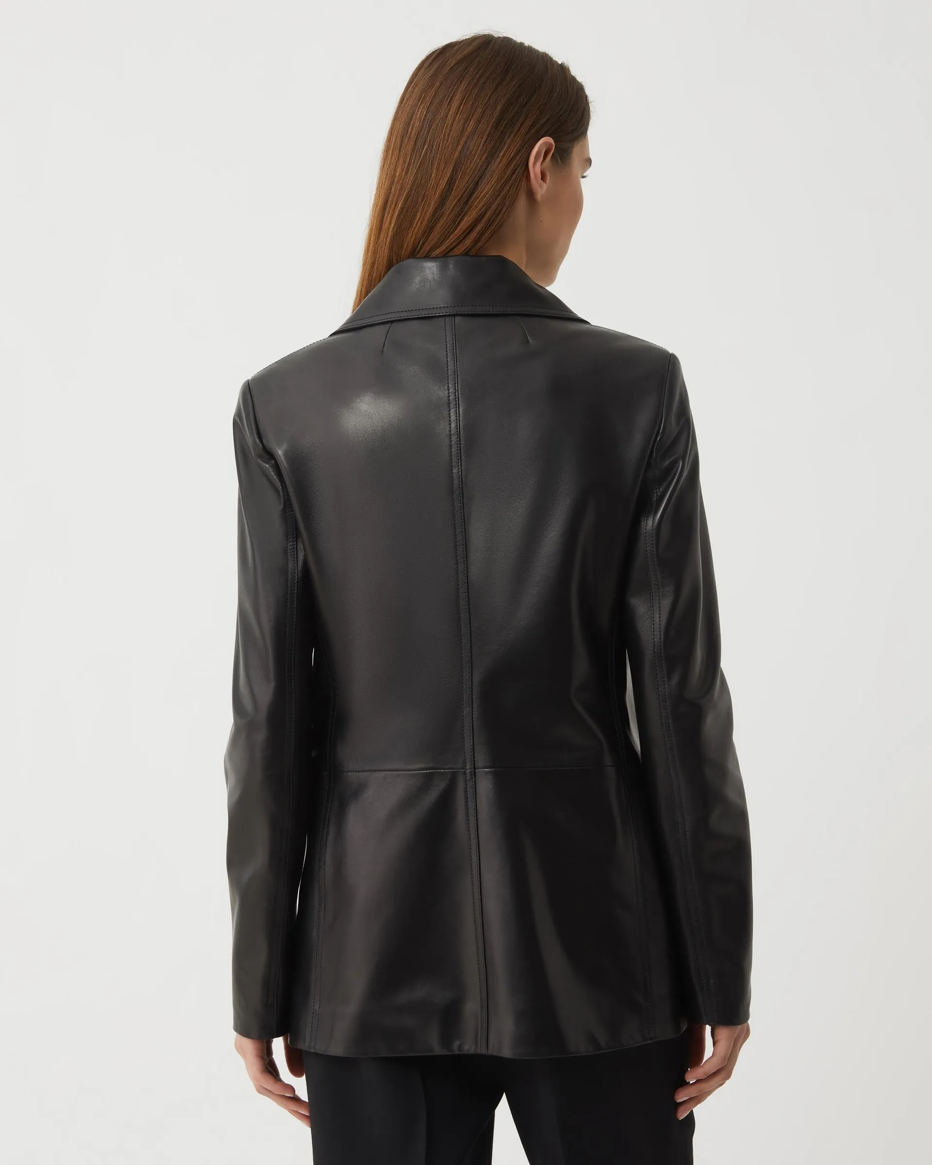 Blaire Jacket in Nappa Leather, Black