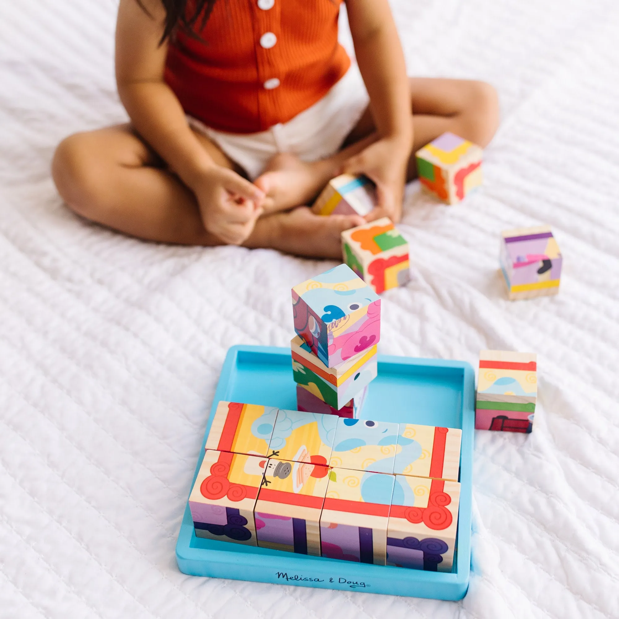 Blue's Clues & You! Wooden Cube Puzzle - 16 Pieces