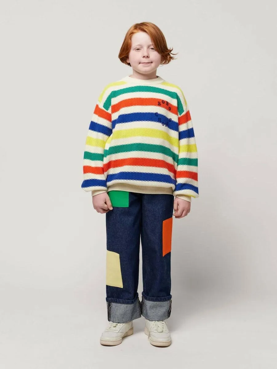 Bobo Choses Multicolor Stripes jumper