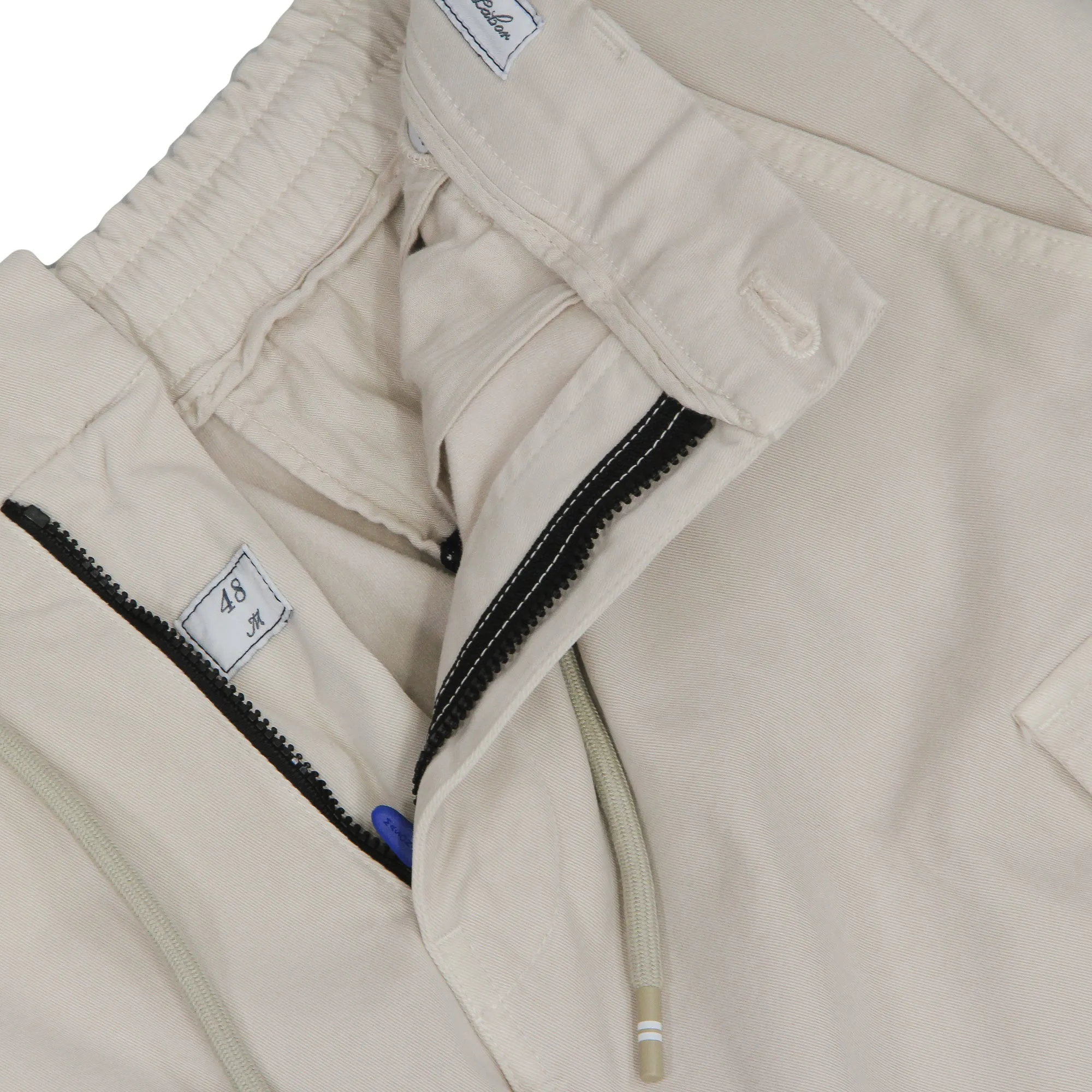 Bone Modal-Cotton Twill Slim Fit Chile Cargo Pant - Mason's