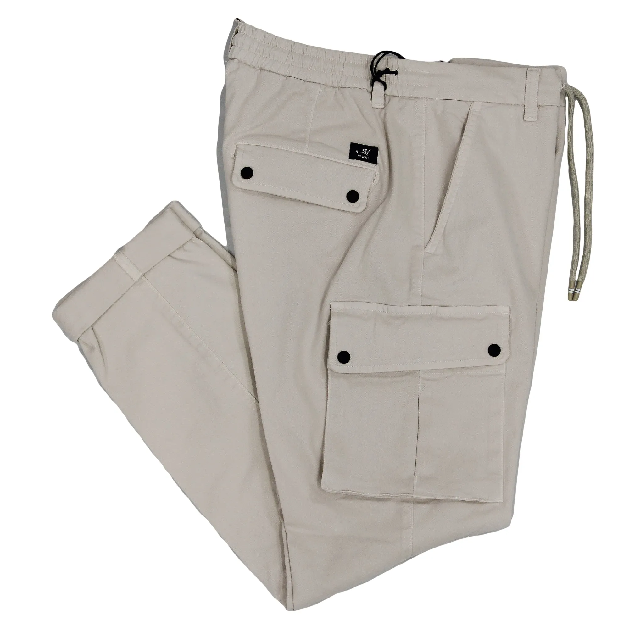 Bone Modal-Cotton Twill Slim Fit Chile Cargo Pant - Mason's