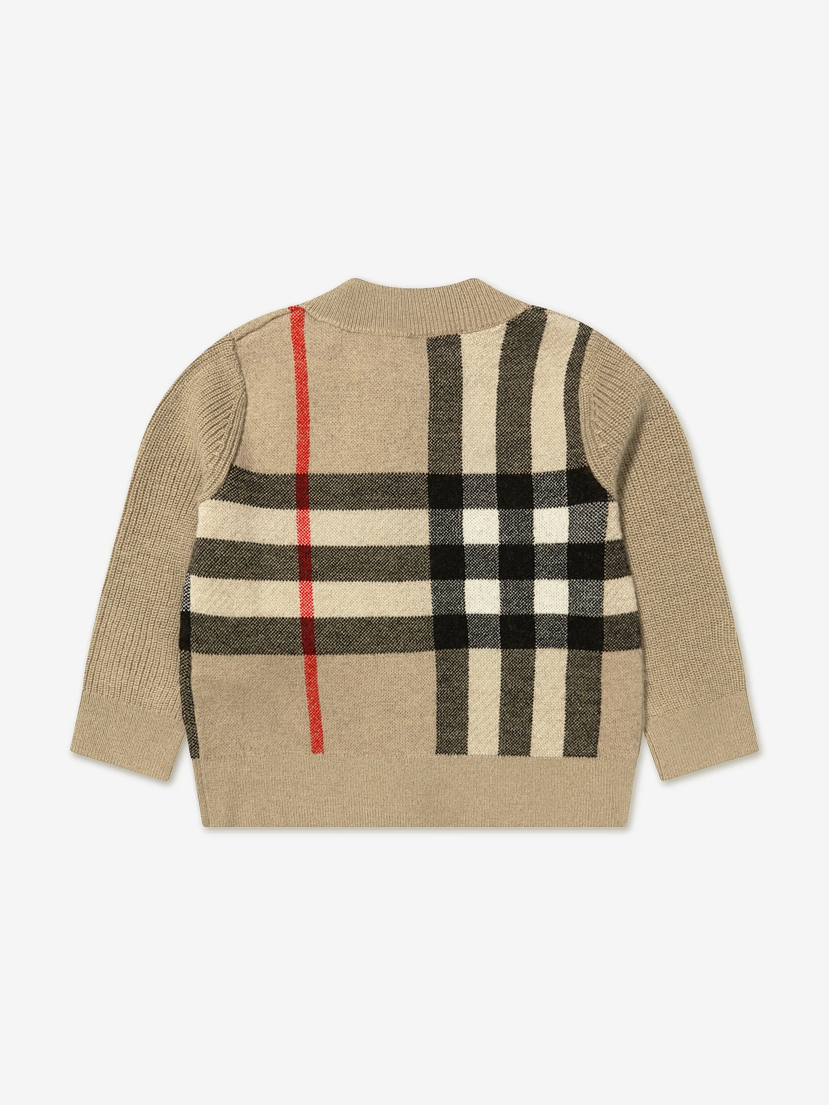 Burberry Baby Cashmere Check Gerard Cardigan