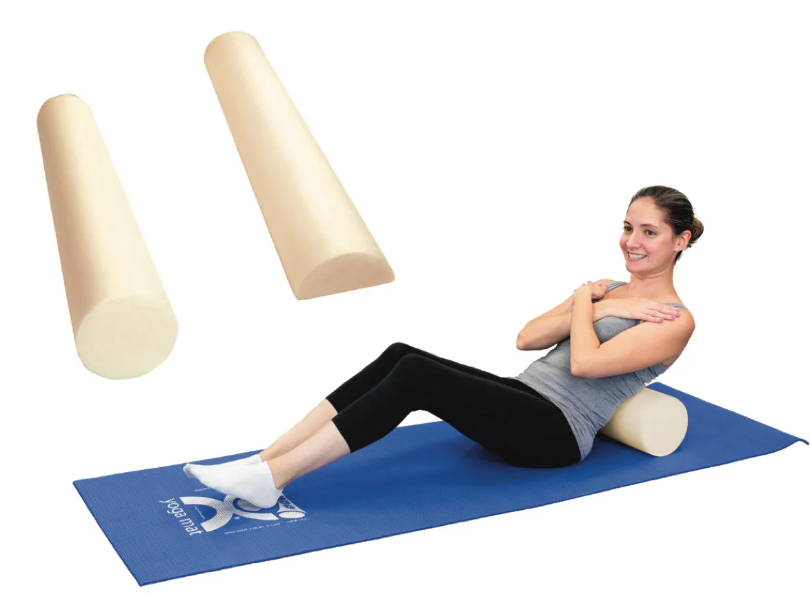 CanDo Plus Antimicrobial Foam Roller, Round (6" x 12")