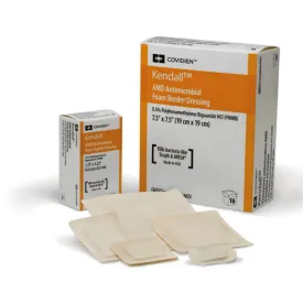 Cardinal Health Kendall AMD Antimicrobial Foam Dressings, Regular, Sterile