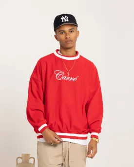 Carre Royal Oversized Crewneck Red