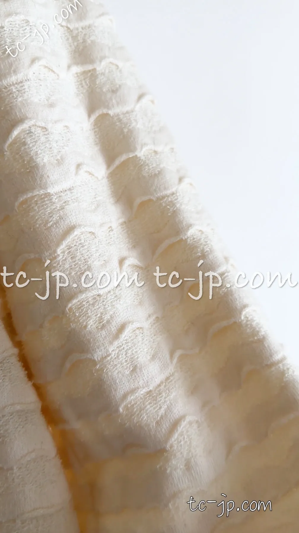 CHANEL 12C Ivory Cotton Cashmere Knit Dress 38 シャネル アイボリー ジャージ カシミア混 コットン ニット ワンピース 即発