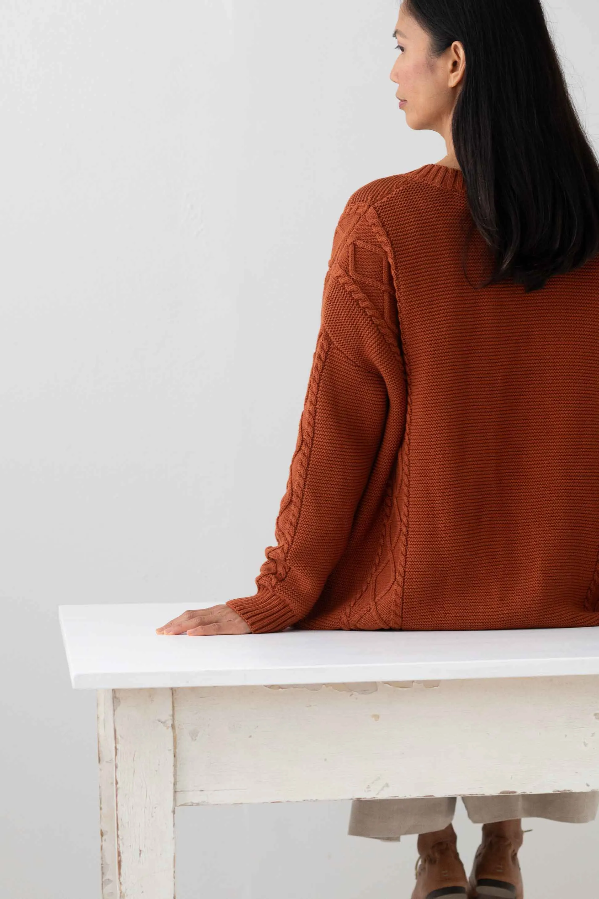 Charli Cardigan Rust