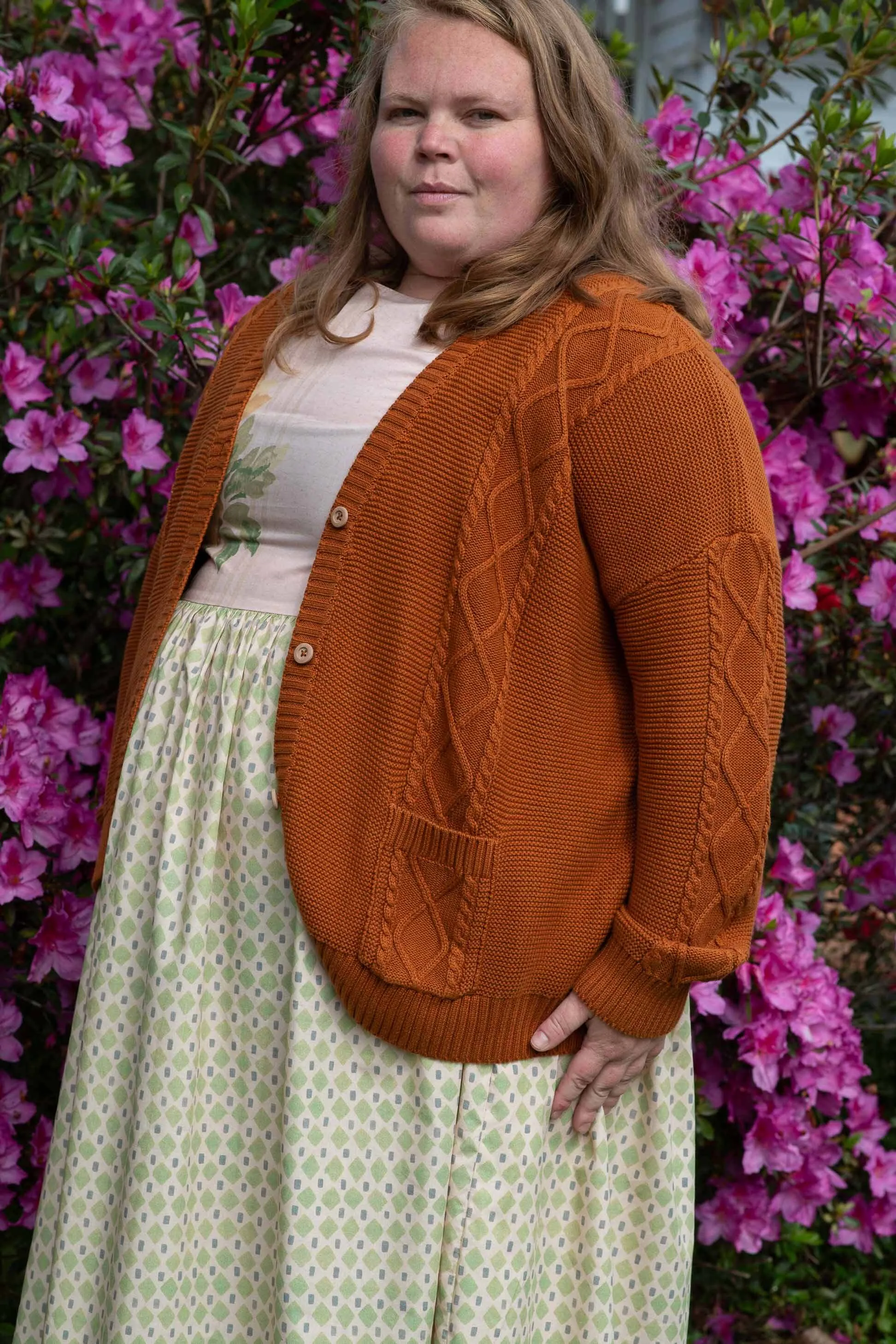 Charli Cardigan Rust