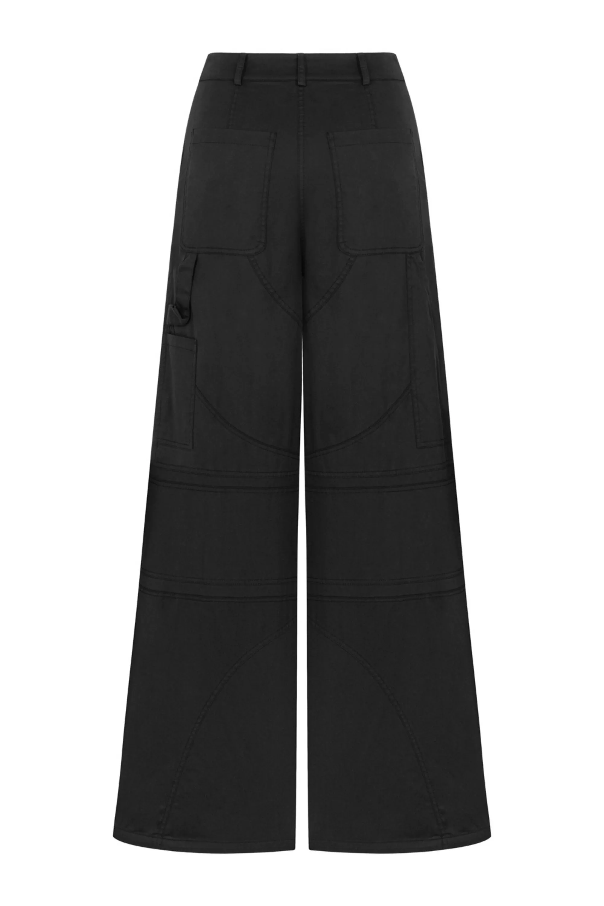 Contrast Top Stitching Pants (Final Sale)