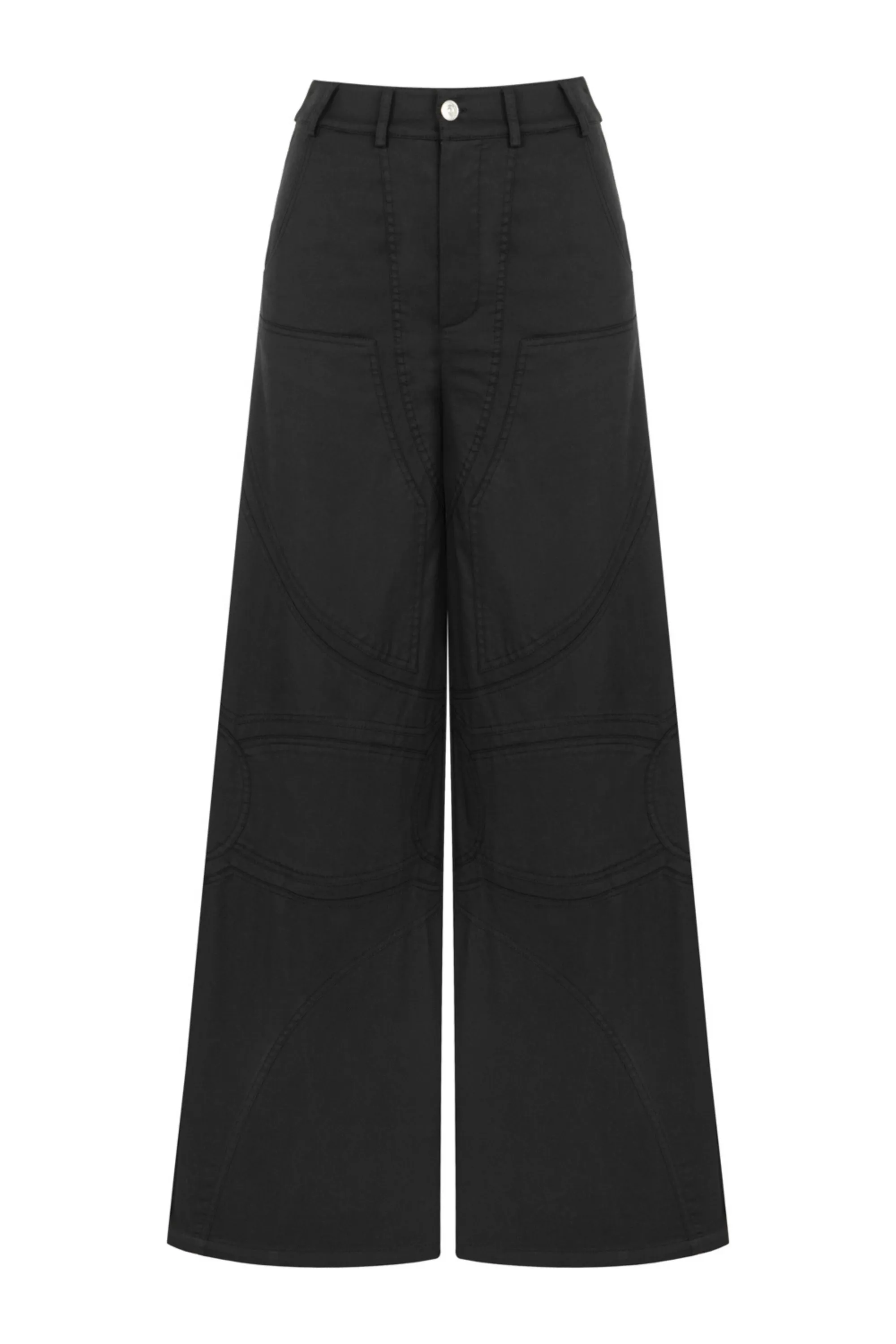 Contrast Top Stitching Pants (Final Sale)