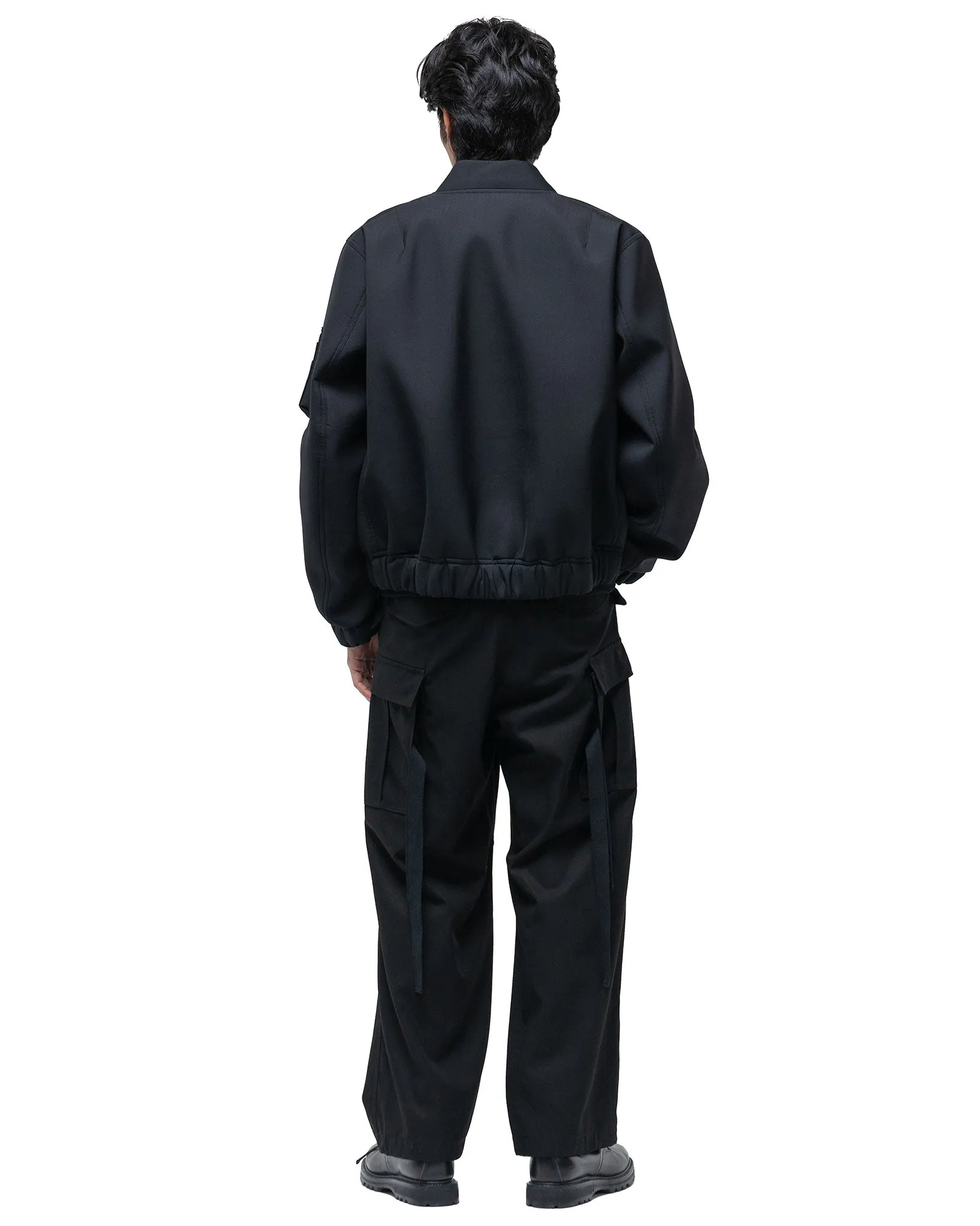 Cotton Twill Pants Black