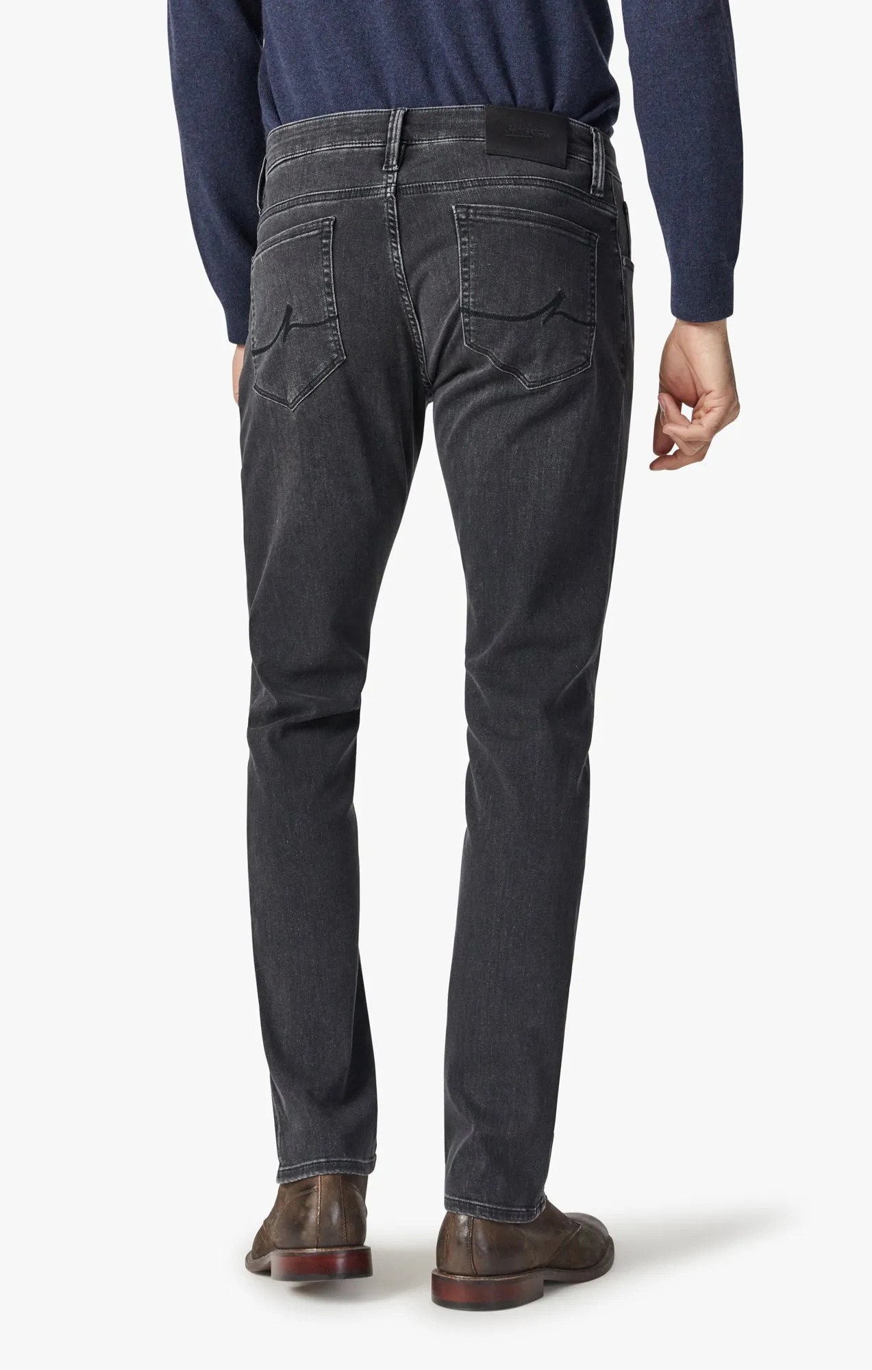 Courage Straight Leg Jeans In Dark Smoke Refined