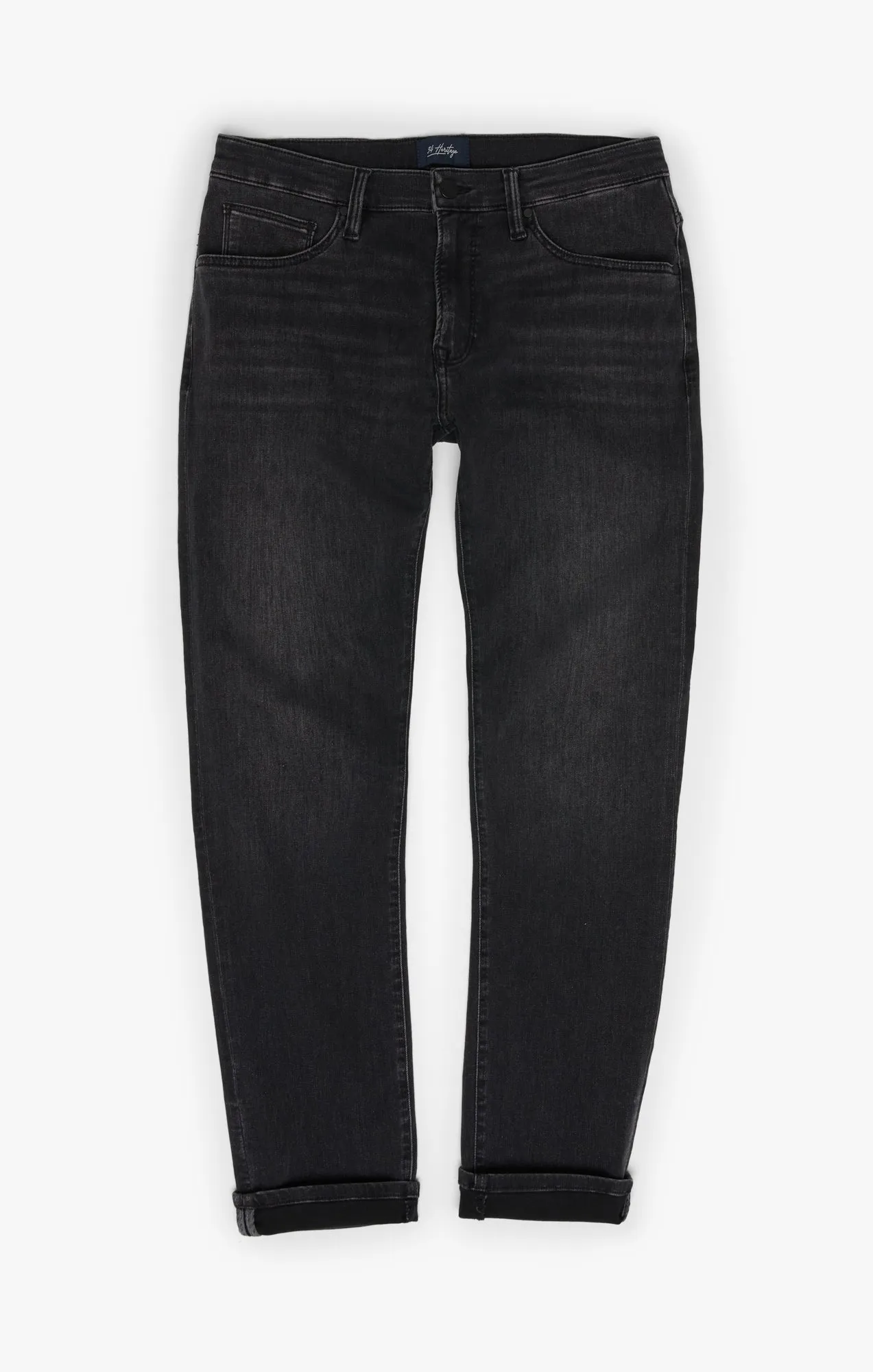 Courage Straight Leg Jeans In Dark Smoke Refined