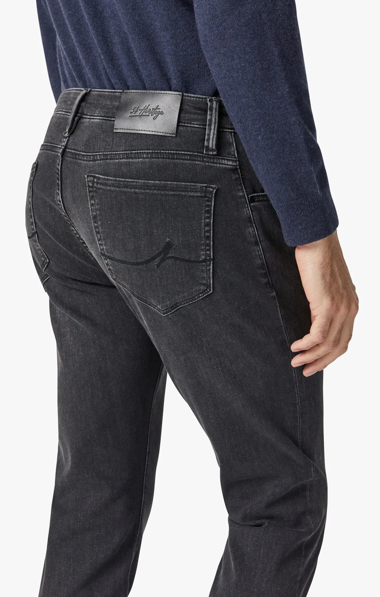 Courage Straight Leg Jeans In Dark Smoke Refined