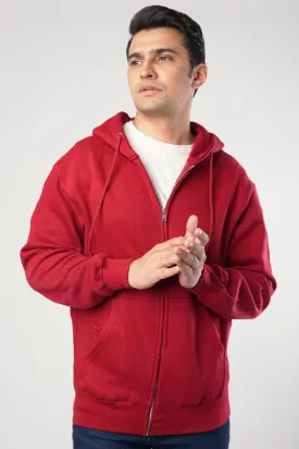 Currant Zipper Hoodie