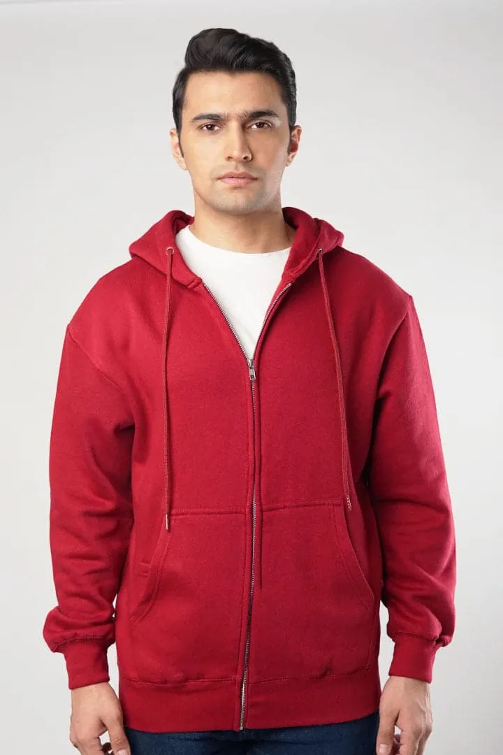 Currant Zipper Hoodie