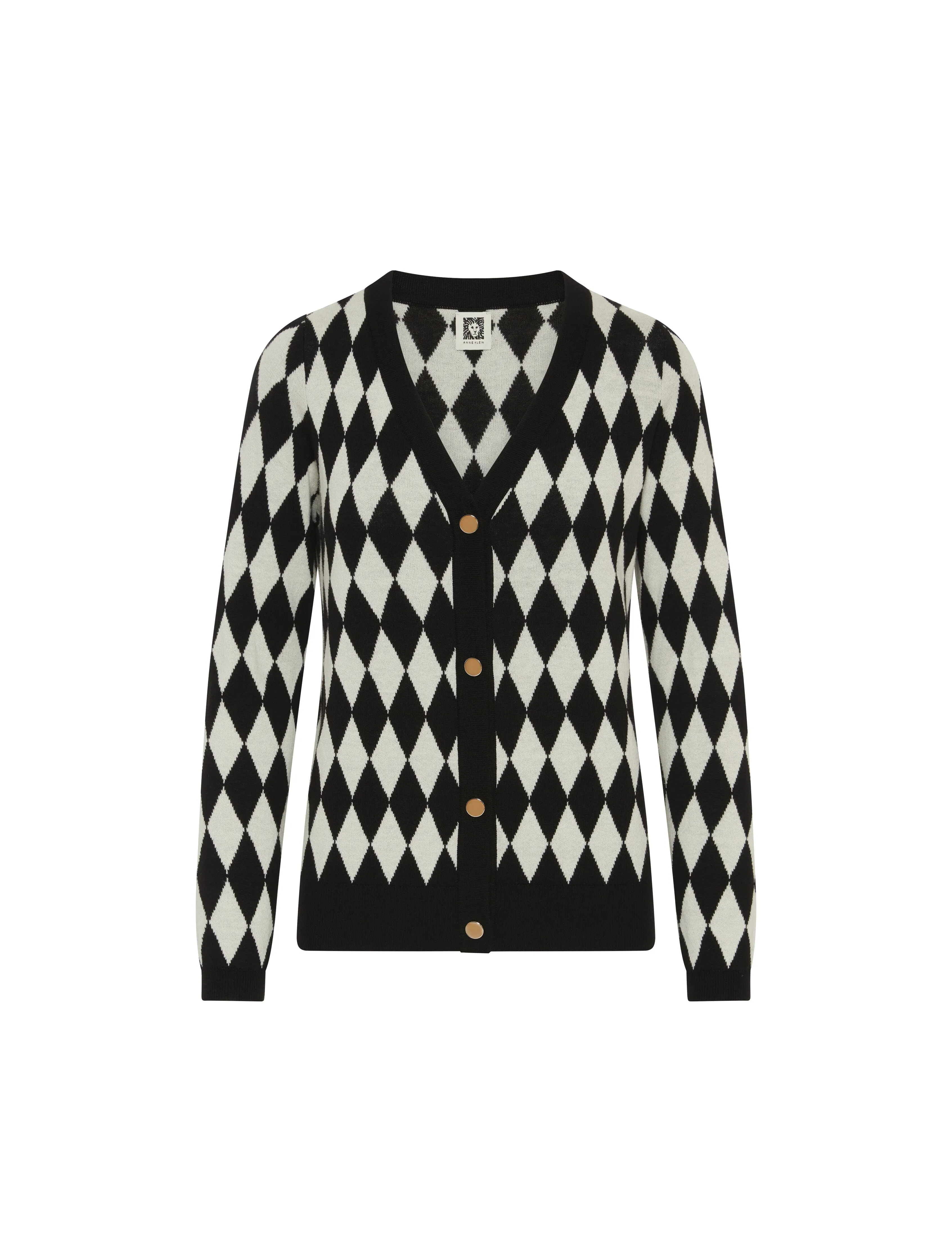 Diamond Jacquard Cardigan- Sale