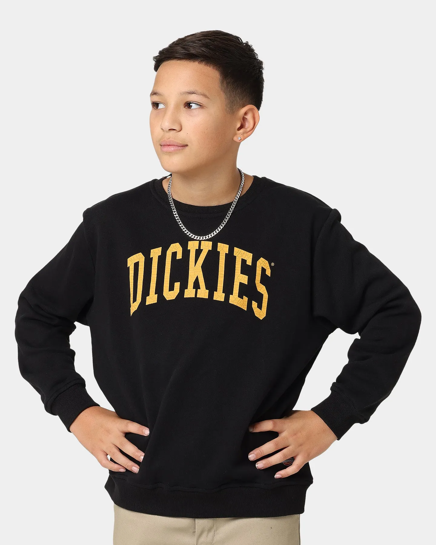 Dickies Kids' Longview Crewneck Black