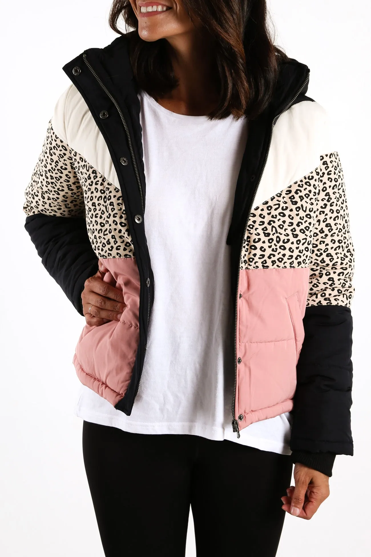 Distinct Panel Puffer Multi