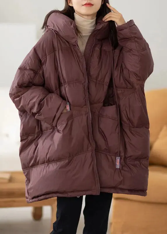 Duck Down Hooded Down Coat