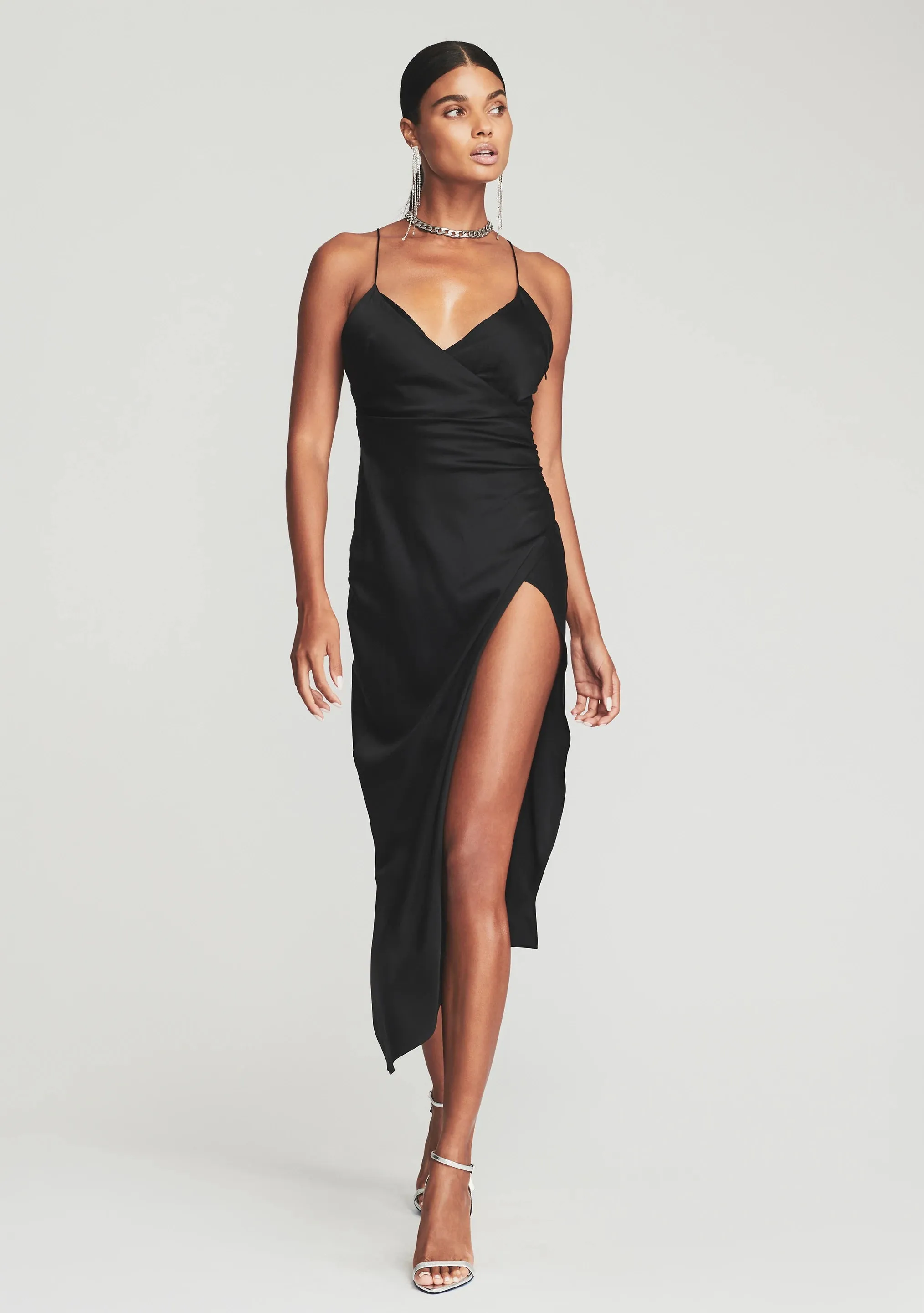 Emma Silk Dress - Black