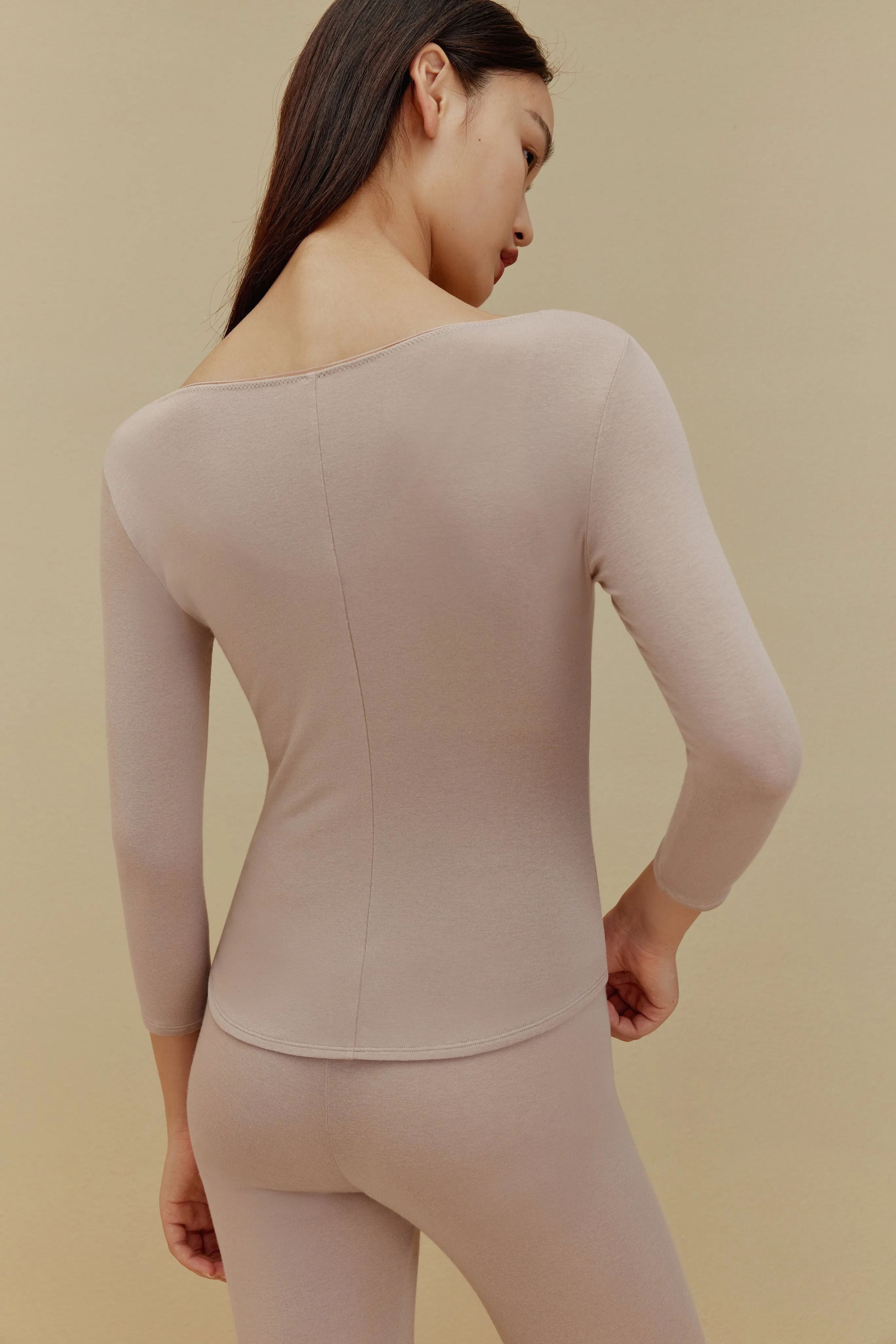 Essential Cashmere U-Neck Thermal Underwear Top