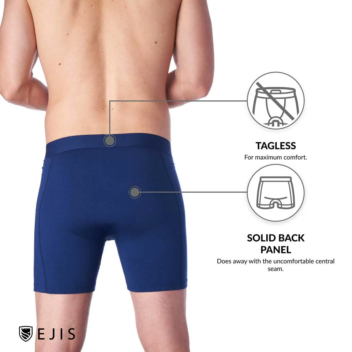 Essential Men's Boxer Briefs with Fly - Black 9-Pack