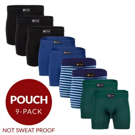 Essential Men's Boxer Briefs with Pouch - Mix 9-Pack