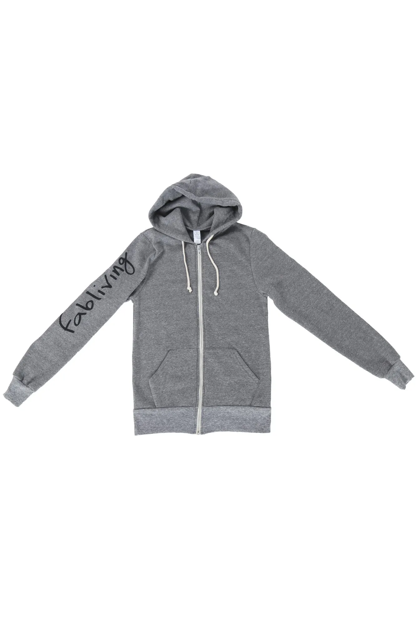 fabliving hoodie zip (eco grey/black)