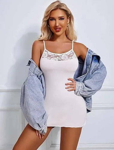 FIMS Babydoll Lingerie Nightwear for Honeymoon | Sexy Slip-on Babydoll Nightgown with G-String Panty