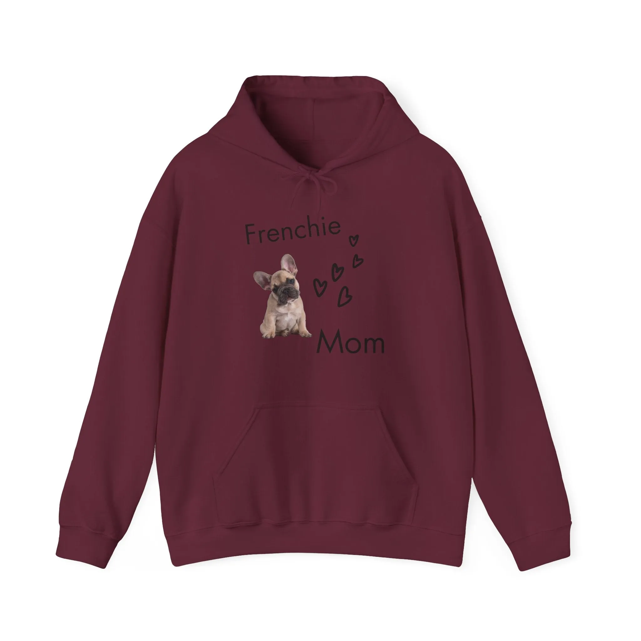 Frenchie Mom Hoodie, Cotton Sweatshirt for Dog Mom